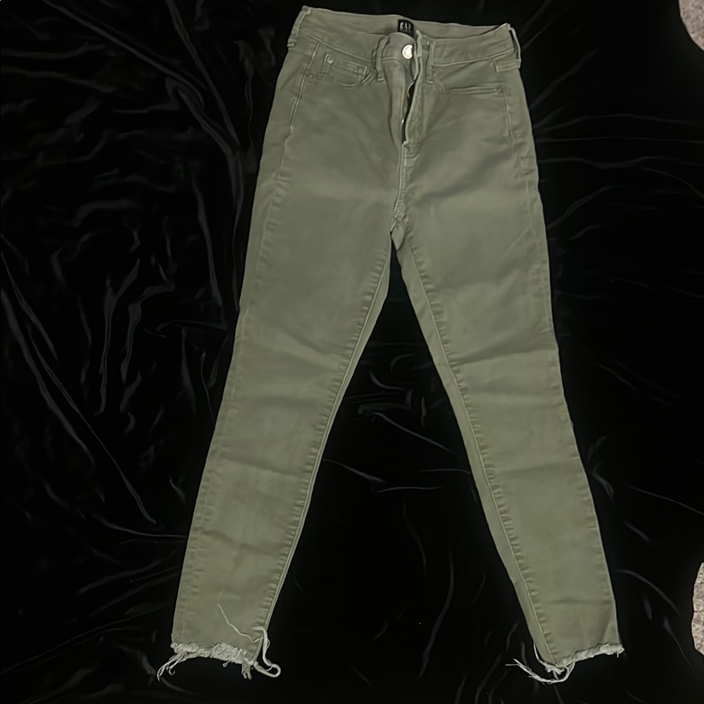 GAP Skinny Green Jeans with Sleek Fit